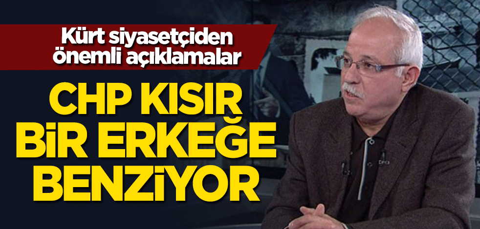 Kürt siyasetçi İbrahim Güçlü'den önemli açıklamalar! "CHP kısır bir erkeğe benziyor"