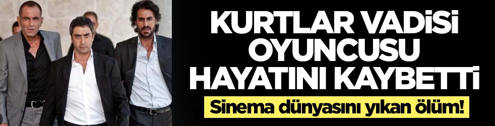 Kurtlar Vadisi oyuncusu hayatını kaybetti! Sinema dünyasını yıkan ölüm