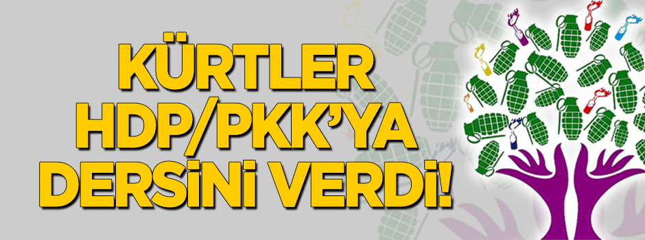 Kürtler HDP/PKK’ya dersini verdi