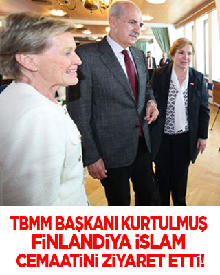 Kurtulmuş Finlandiya’da! İslam Cemaatini ziyaret etti
