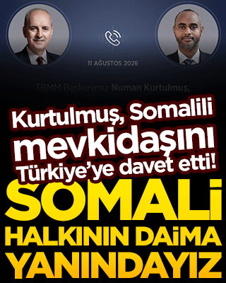 Kurtulmuş, Somalili mevkidaşını Türkiye’ye davet etti! Somali halkının daima yanındayız