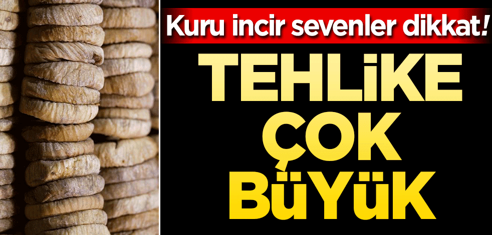 Kuru incir sevenler dikkat! Tehlike çok büyük…