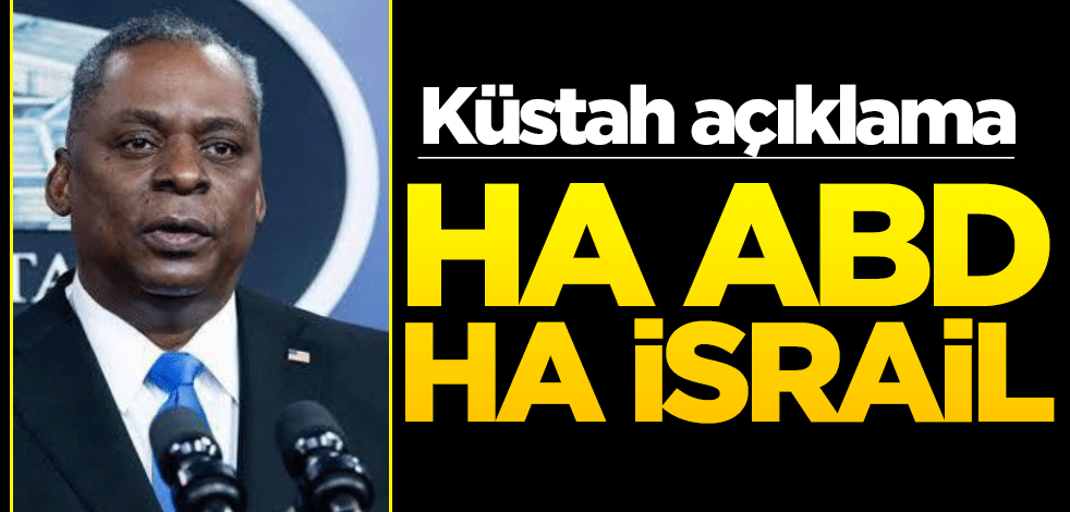 Küstah açıklama! Ha ABD ha İsrail