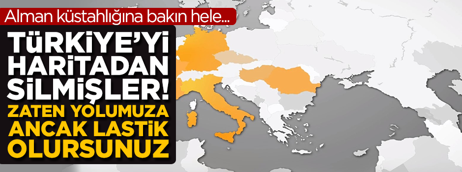 Küstah Alman markası Continental, reklamında Türkiye'yi haritadan sildi