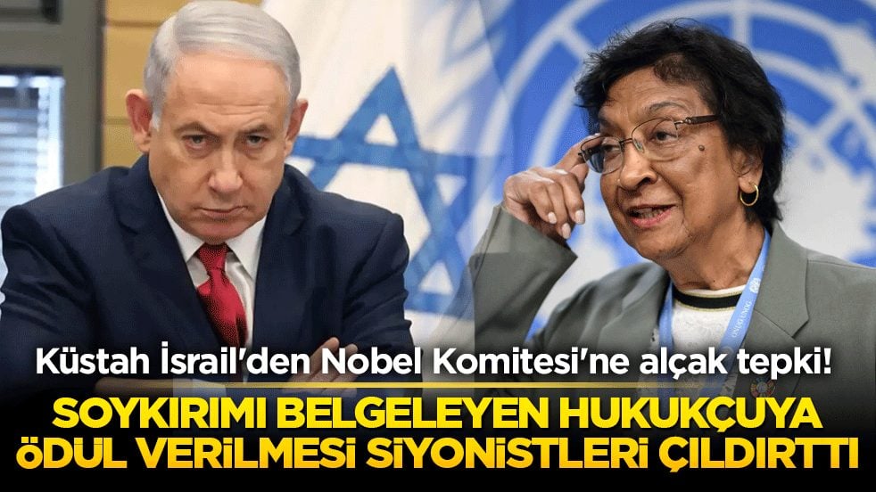 Küstah İsrail'den Nobel Komitesi'ne alçak tepki! Soykırımı belgeleyen hukukçuya ödül verilmesi siyonistleri çıldırttı!