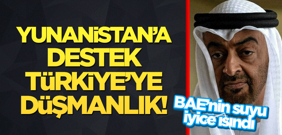 Küstah karikatür: BAE gazetesinden Yunanistan'a destek Türkiye'ye düşmanlık!