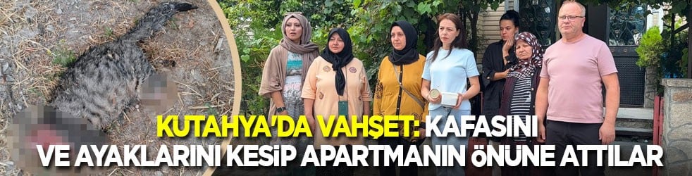Kütahya'da vahşet: Kafasını ve ayaklarını kesip apartmanın önüne attılar