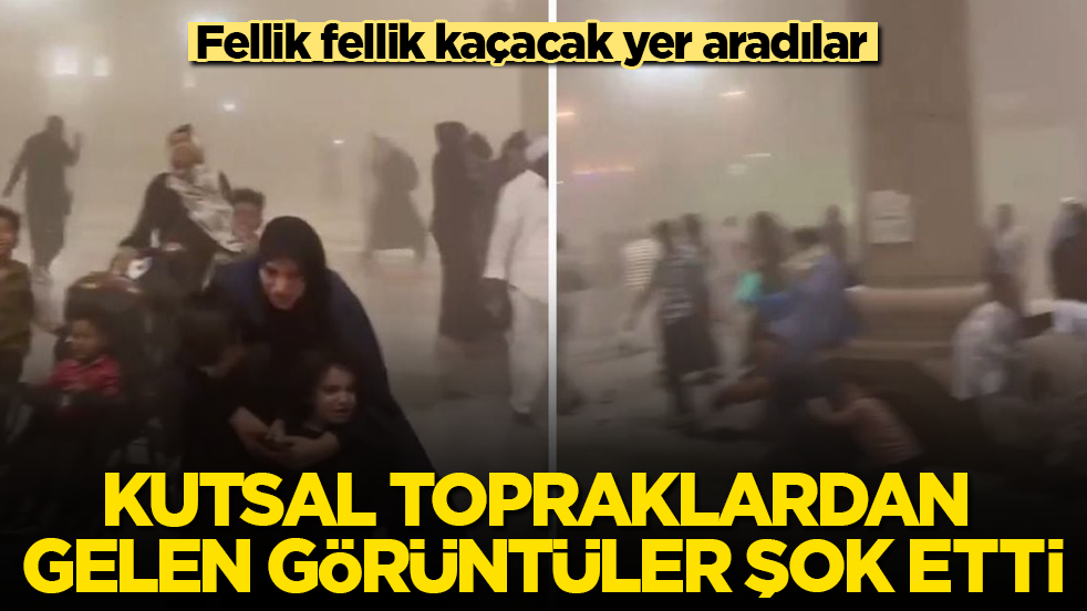 Kutsal topraklardan gelen görüntüler şok etti! Fellik fellik kaçacak yer aradılar