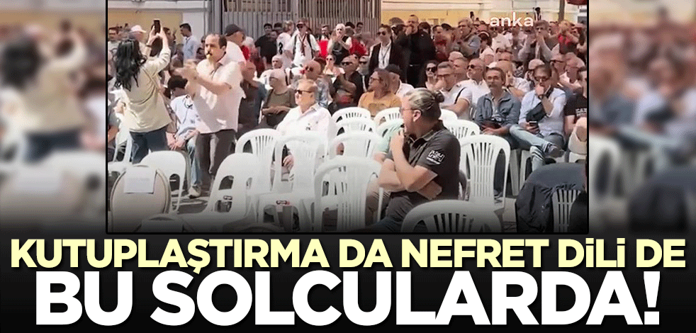 Kutuplaştırmanın da nefret dilinin de hepsi bu solcularda! Kabataş Erken Lisesi'nde utandıran protesto