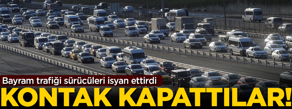 Kuyruk 30 kilometreyi buldu, şoförler kontak kapattı!