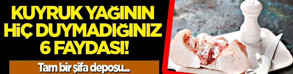 Kuyruk yağının hiç duymadığınız 6 faydası: Sebebi duyanları şaşırttı.. Uzun ömürün sırrı sofranızda
