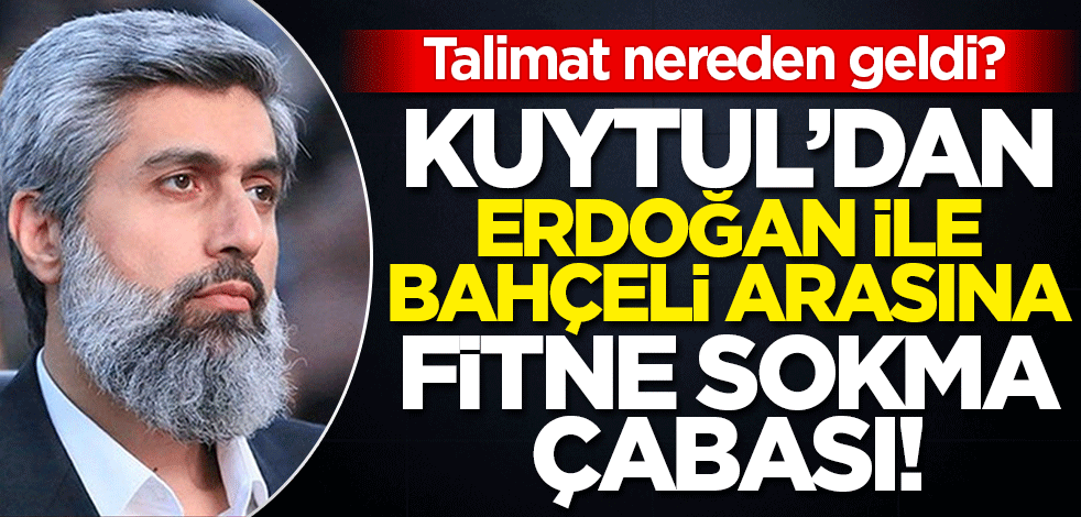 Kuytul'dan Süleyman Soylu fitnesi! Acizce, Erdoğan'ı kışkırtmaya çalıştı
