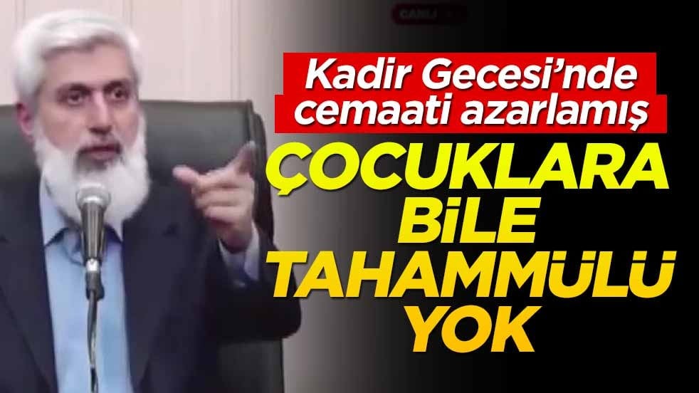 Kuytul'un cemaati azarladığı video gündem oldu! Çocuklara bile tahammülü yok