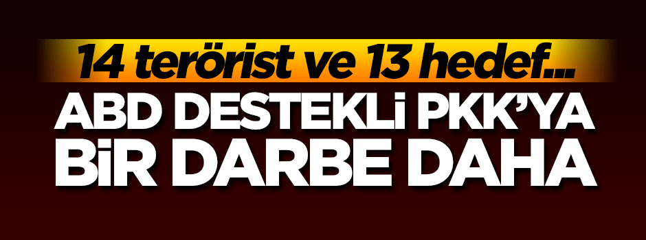 Kuzey Irak'a hava harekatı: 14 terörist etkisiz hale getirildi