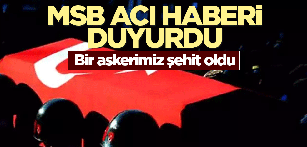 Kuzey Irak'ta bir askerimiz şehit oldu