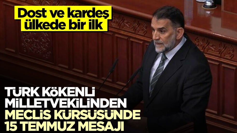 Kuzey Makedonya'da Türk kökenli milletvekilinden anlamlı konuşma