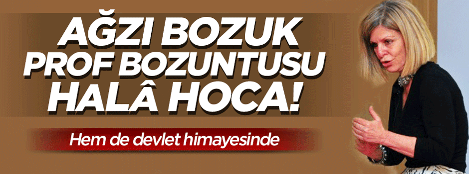 Lağım ağızlı Prof devlet üniversitesinde hala hoca!