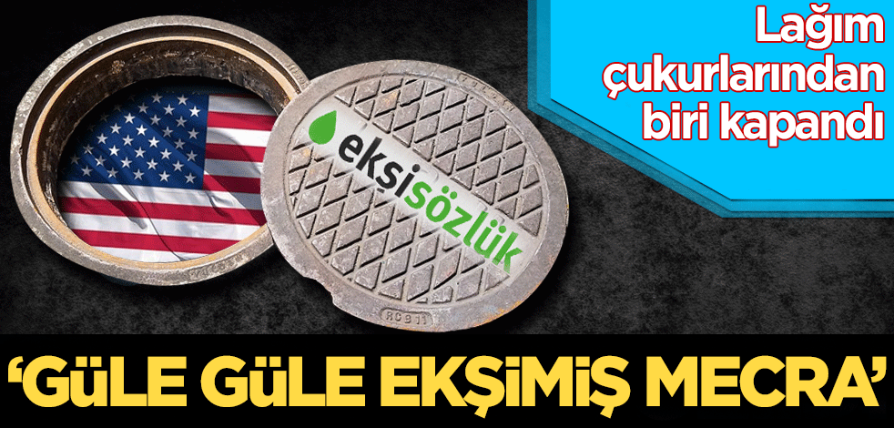 Lağım çukurlarından biri kapandı! "Güle güle ekşimiş mecra"