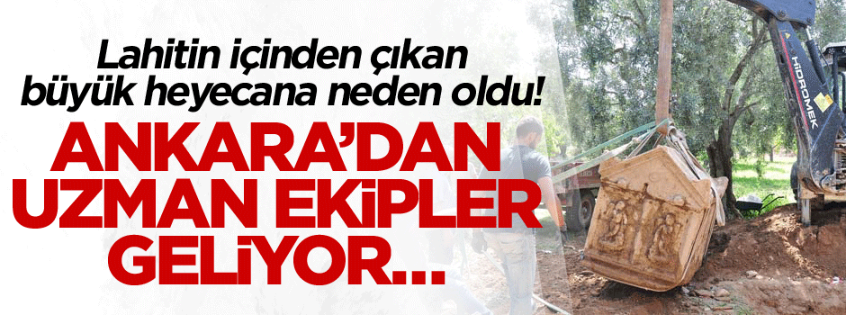 Lahitin içinden çıkan büyük heyecana neden oldu! Ankara’dan uzman ekipler geliyor…