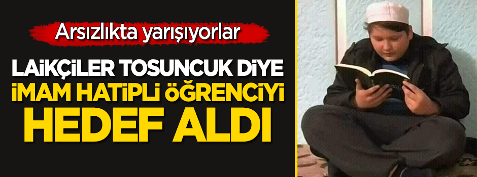 Laikçi kesim, 'Tosuncuk' Mehmet Aydın diye imam hatipli öğrenciyi hedef aldı!