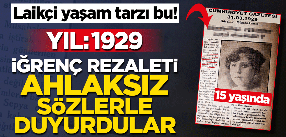 Laikçi yaşam tarzı işte bu! Cumhuriyet döneminde alenen çocuk istismarı