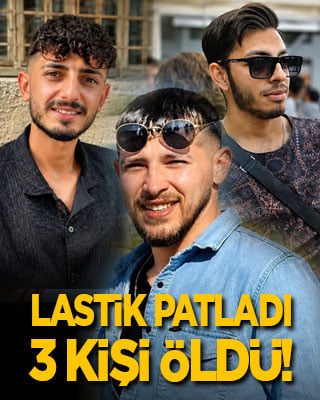 Lastik patladı, otomobil takla attı: 3 kişi öldü