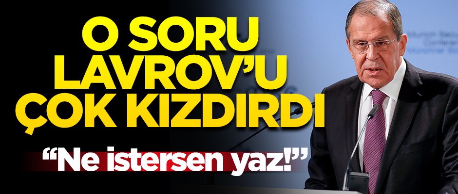 Lavrov 'Esed' sorusuna kızdı