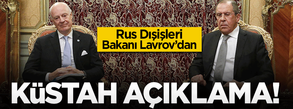 Lavrov: Suriye'ye açılan top ateşlerinden endişeliyiz!