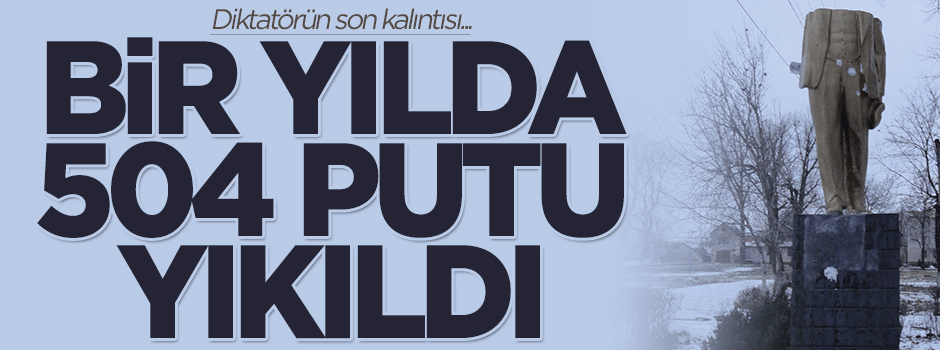 Lenin'in bir yılda 504 putunu yıktılar