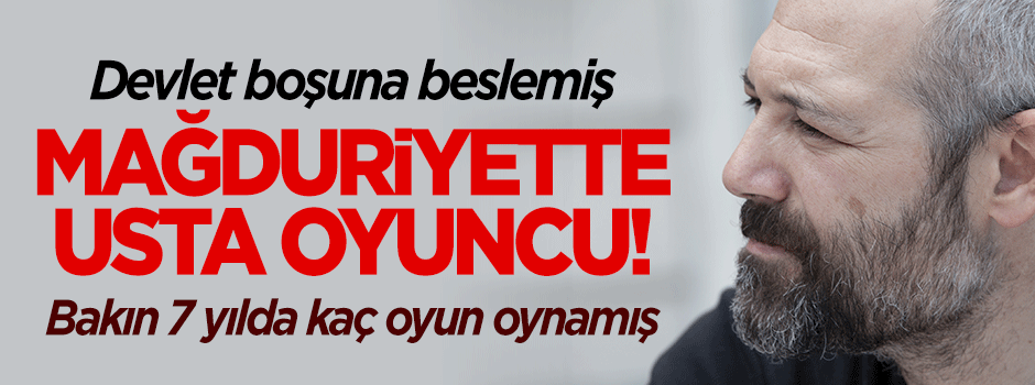 Levent Üzümcü 7 yılda 3 oyunda oynamış