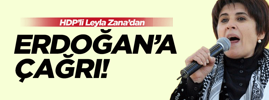 Leyla Zana'dan Cumhurbaşkanı Erdoğan'a çağrı