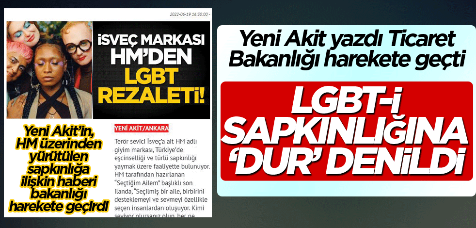 LGBT-İ sapkınlığına ‘dur’ denildi