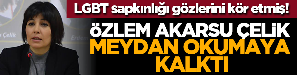 LGBT sapkınlığı gözlerini kör etmiş! Özlem Akarsu Çelik meydan okumaya kalktı