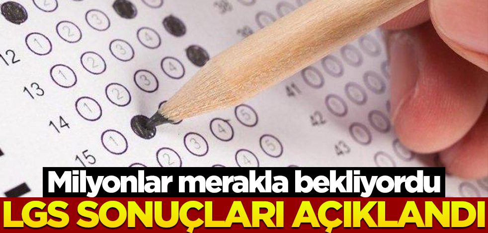 LGS sonuçları açıklandı