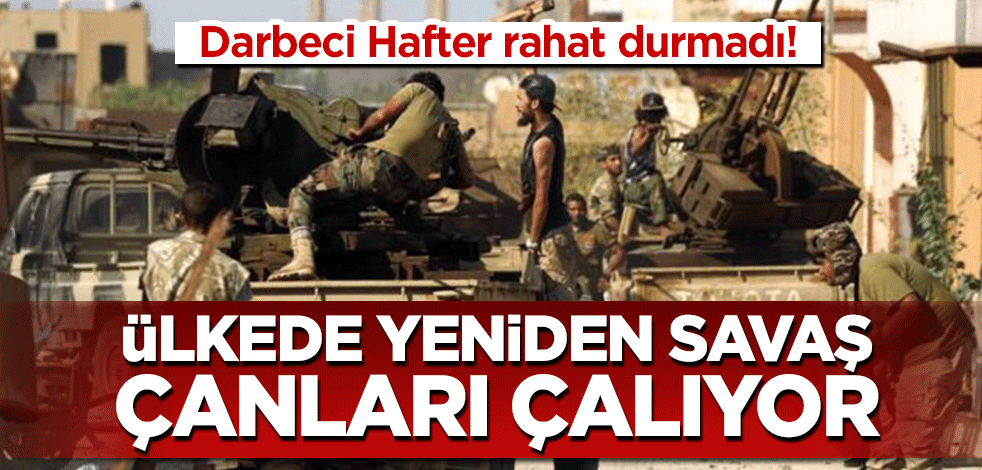 Libya'da darbeci Hafter Cezayir sınırında bir bölgeye saldırdı