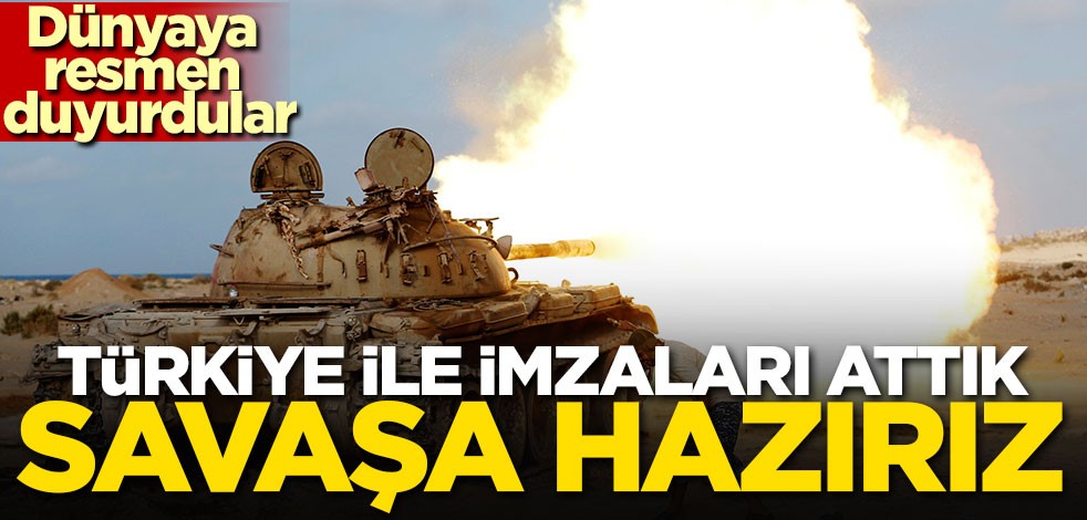 Libya'dan 'Savaşa hazırız' mesajı!