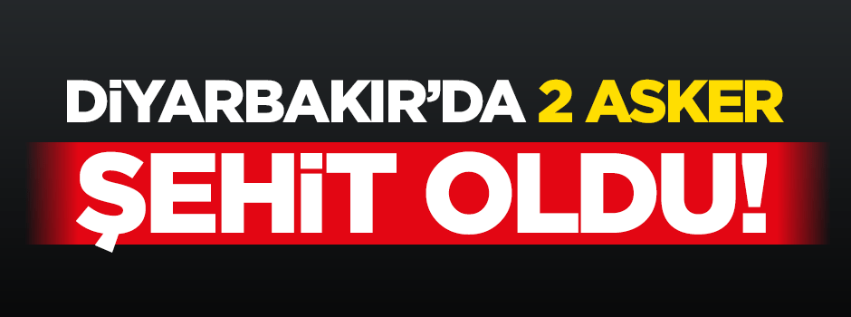 Lice'de çatışma: 2 asker şehit oldu, 2 asker yaralı