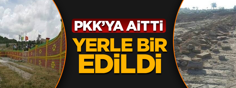 Lice'de PKK mezarlığı yerle bir edildi