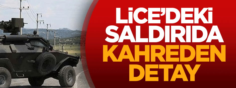 Lice'deki hain saldırıda kahreden detay
