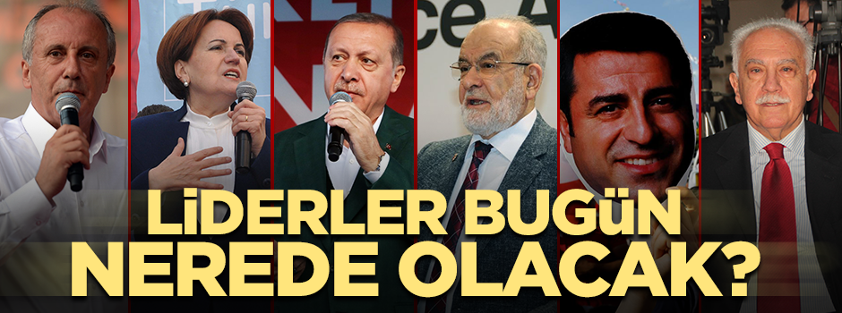 Liderler bugün nerede oy kullanacak?