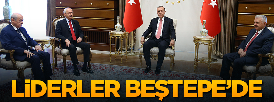 Liderler Cumhurbaşkanı Erdoğan'ın konuğu