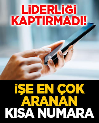 Liderliği kaptırmadı! İşe en çok aranan kısa numara