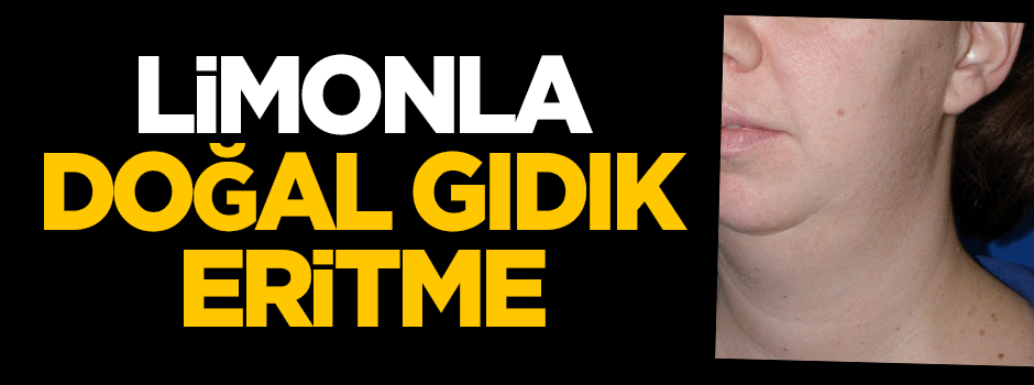 Limonla doğal gıdık eritme
