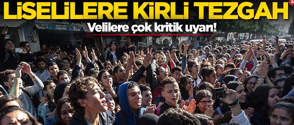 Liselilere kirli tezgah! Velilere çok kritik uyarı