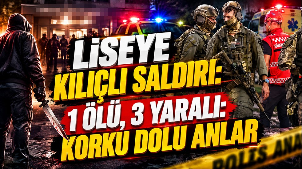 Liseye kılıçlı saldırı: 1 ölü, 3 yaralı: Korku dolu anlar
