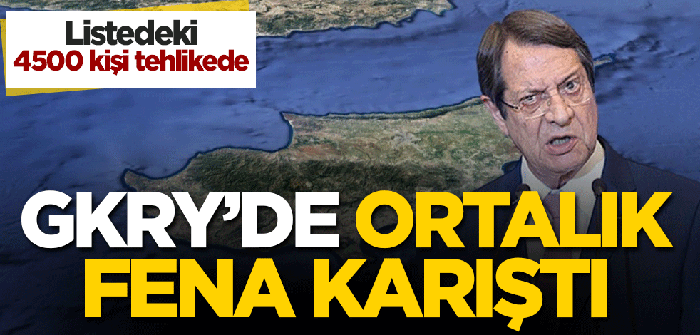 Listedeki 4 bin 500 kişi tehlikede! GKRY'de ortalık fena karıştı