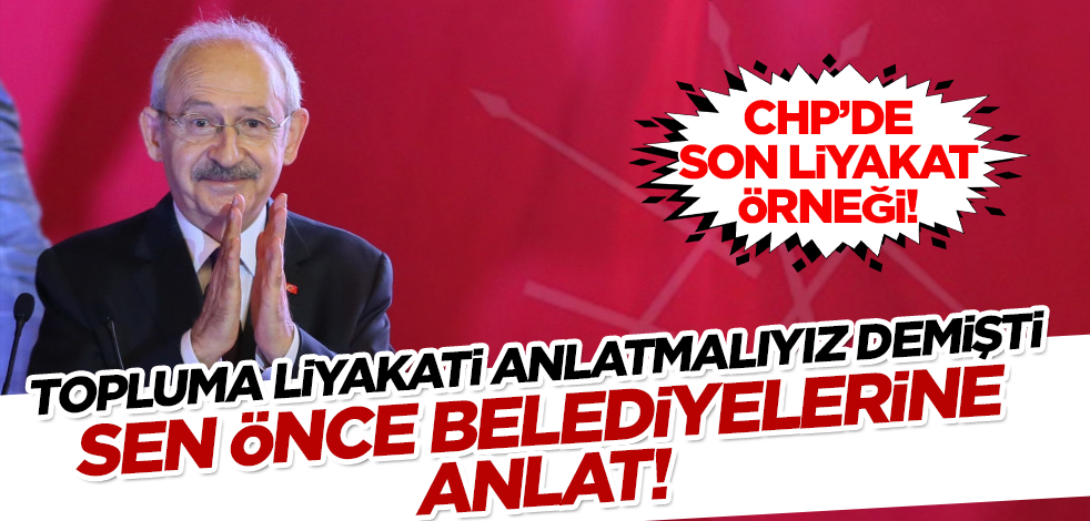 Liyakat çığırtkanlığı yapan CHP'de, Tekirdağ Şarköy Belediyesi'nde torpille işe alım!