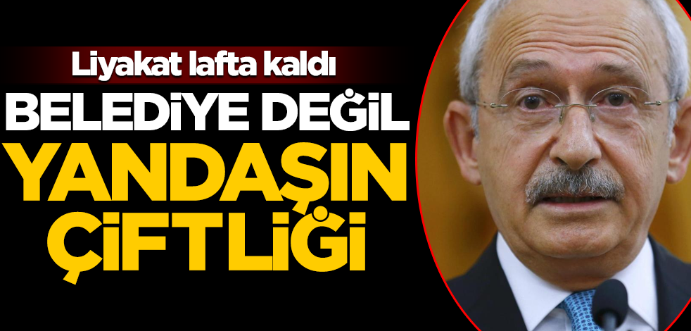 Liyakat lafta kaldı! Belediye değil yandaşın çiftliği