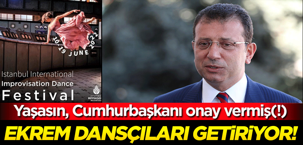 Logonuzdaki camiden utanın! Yaşasın, Cumhurbaşkanı onay vermiş, Ekrem dansçıları getirmiş...