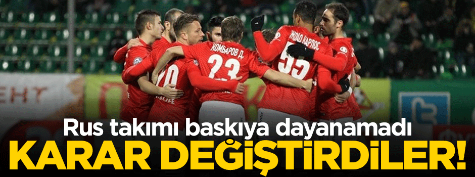 Lokomotiv Moskova karar değiştirdi